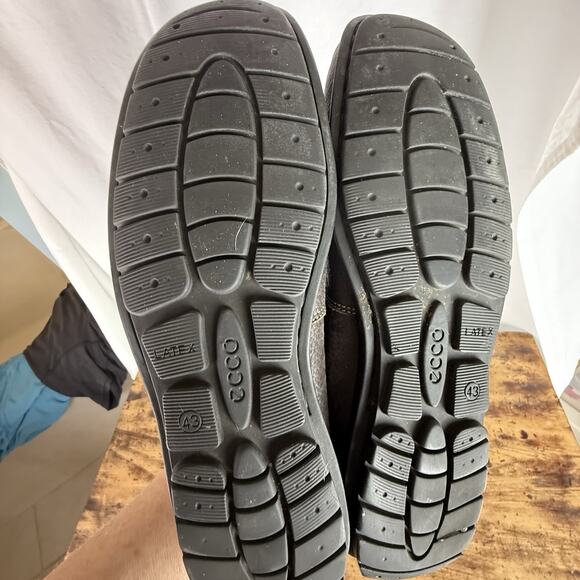 ECCO Men Classic Moccasin (Coffee) 43/9.5 EUC Loafer Leather Comfort Shoe‎ - Picture 10 of 10